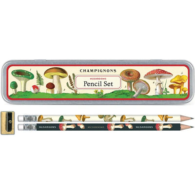 מארז עפרונות בקופסת פח: Mushrooms 