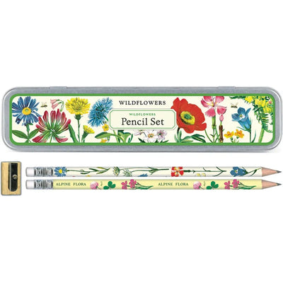 מארז עפרונות בקופסת פח: Wildflowers