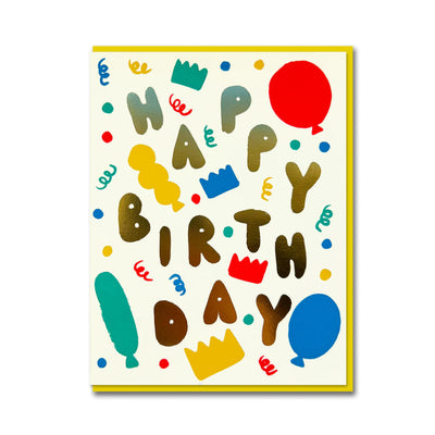 כרטיס ברכה: Joyful Birthday Party 