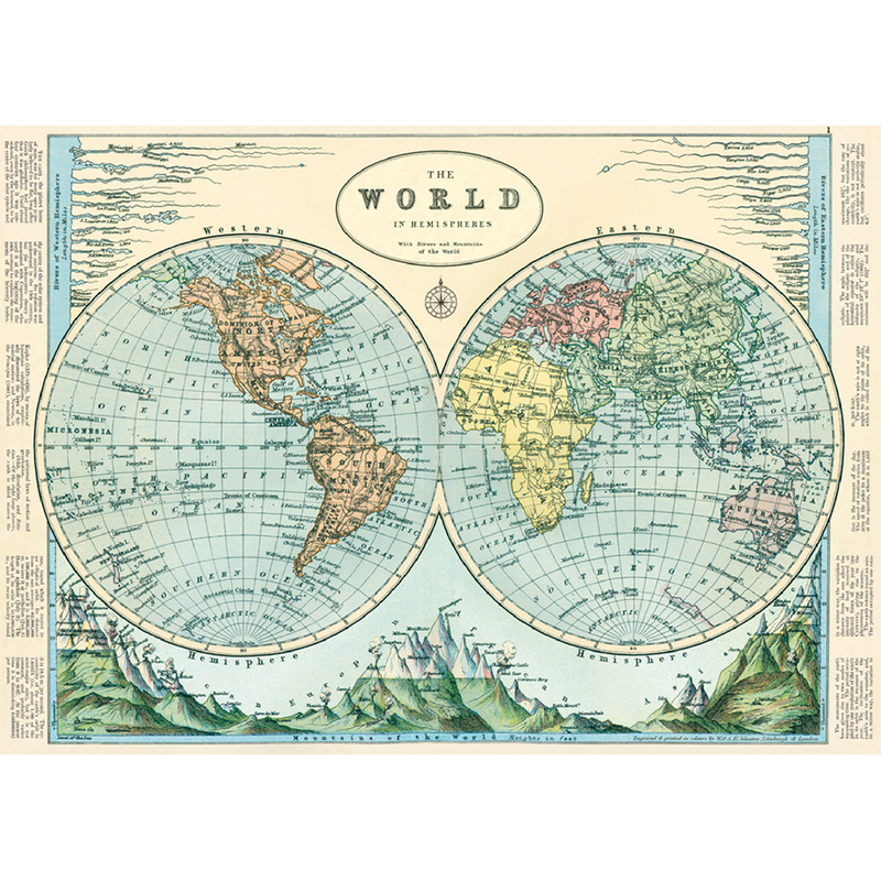 פוסטר: Hemispheres Map 2