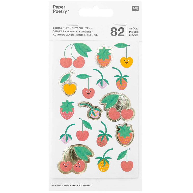 מדבקות : Flowers & Fruits