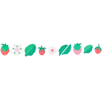 גליל מדבקות וואשי טייפ : Strawberries