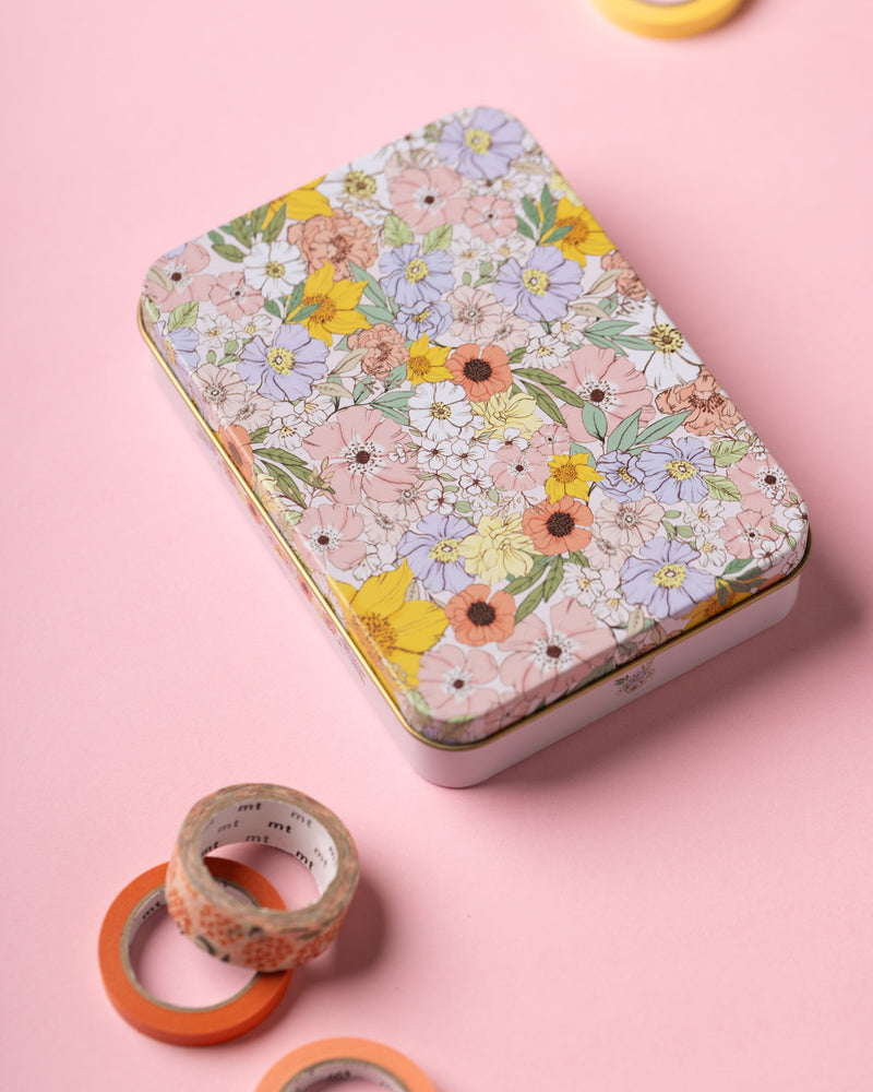 קופסת פח: Flowers