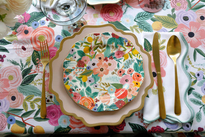 סט צלחות פורצלן: Garden Party