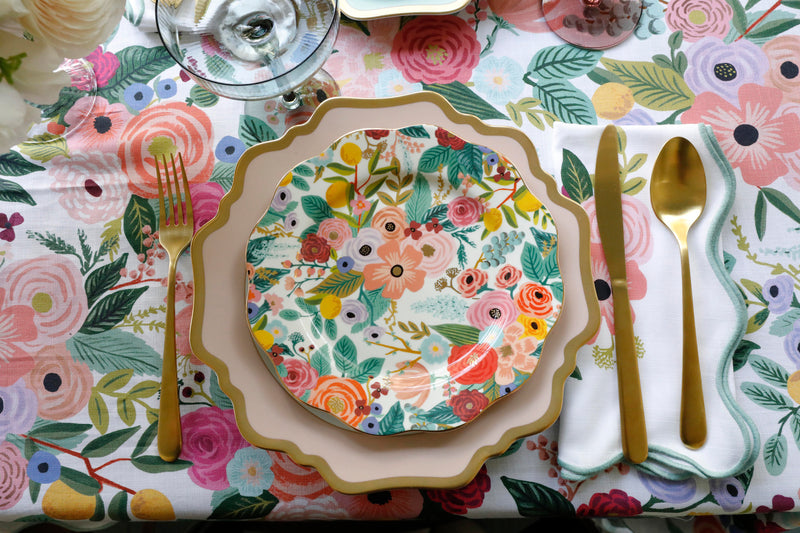 סט צלחות פורצלן: Garden Party