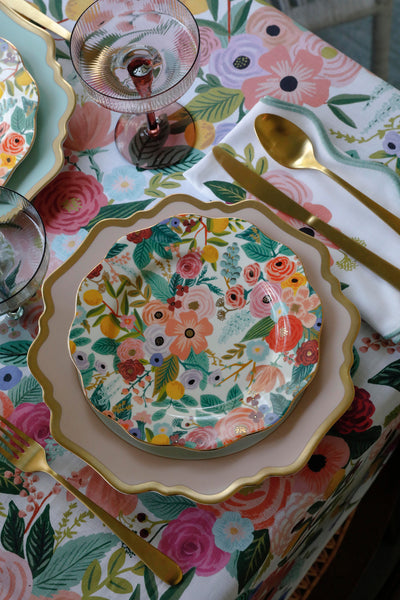 סט צלחות פורצלן: Garden Party