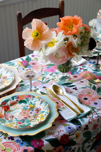 סט צלחות פורצלן: Garden Party