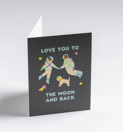 מיני כרטיס ברכה: Love You to The Moon and Back 
