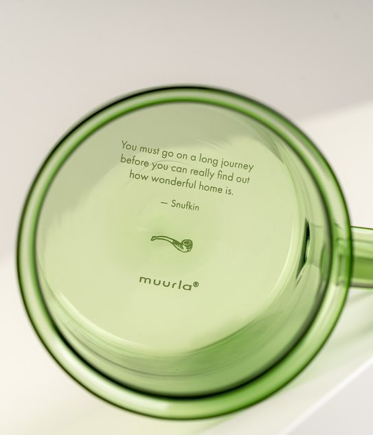ספל זכוכית: Snufkin, Green