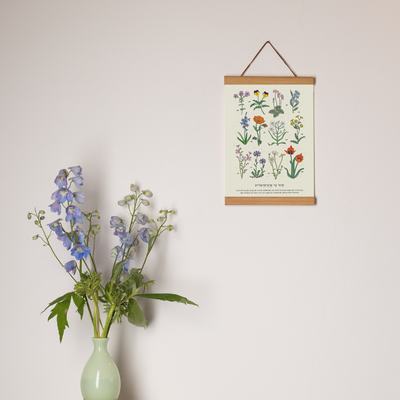 פרינט: Israel Wild Flowers A4