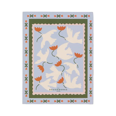 מחברת שורה בכריכת בד: A Dopo Flower