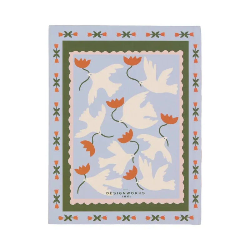 מחברת שורה בכריכת בד: A Dopo Flower