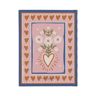 מחברת שורה בכריכת בד: A Dopo Heart