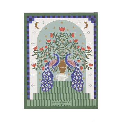 מחברת שורה בכריכת בד: A Dopo Peacock 