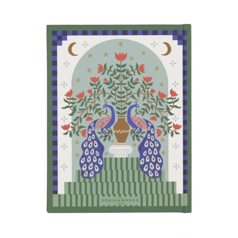 מחברת שורה בכריכת בד: A Dopo Peacock 