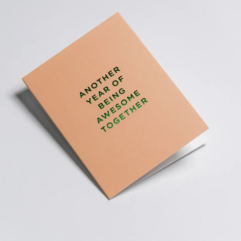 מיני כרטיס ברכה: Awesome Together