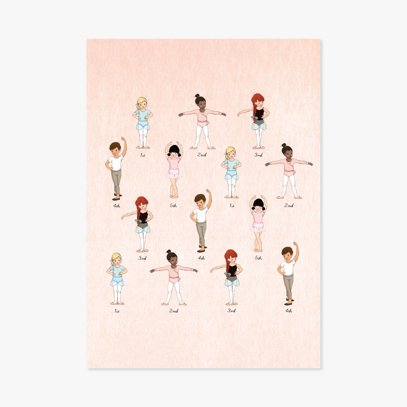 פרינט: Ballet Chart A4
