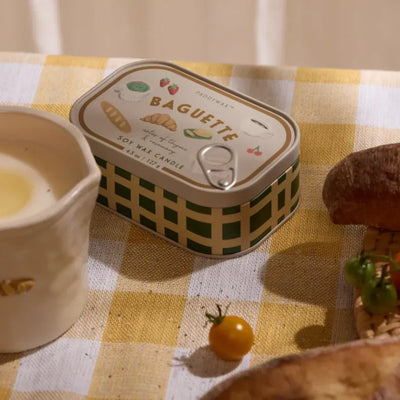 נר: Bistro Tin, French Baguette- Rosemary & Thyme 