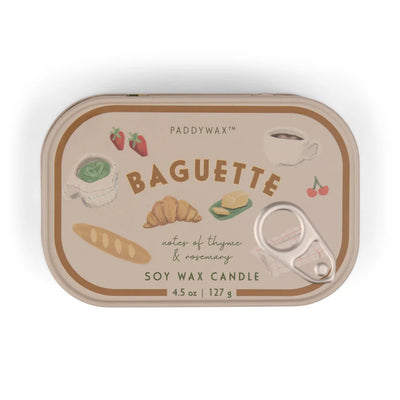 נר: Bistro Tin, French Baguette- Rosemary & Thyme 