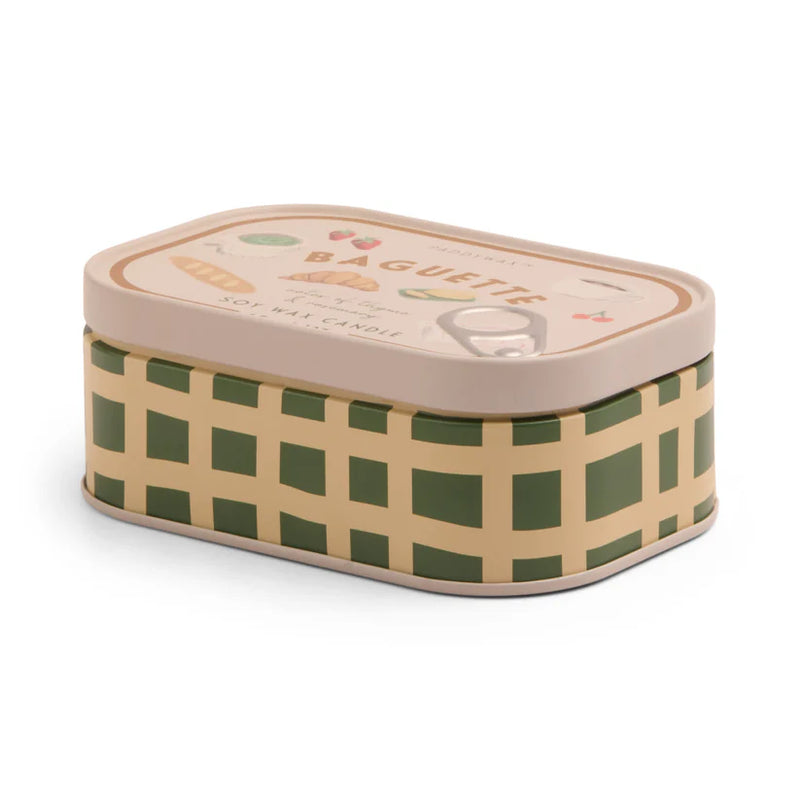 נר: Bistro Tin, French Baguette- Rosemary & Thyme 
