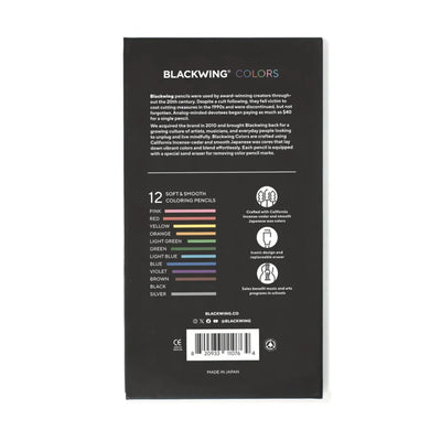 סט 12 עפרונות : Blackwing Colors 