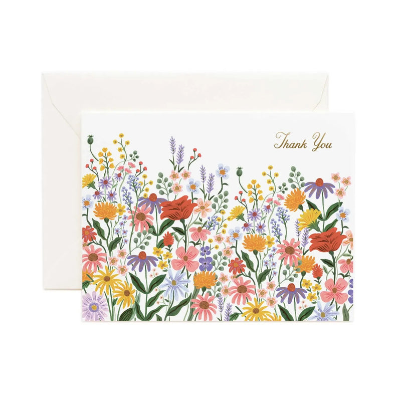  כרטיסי ברכה: Prairie Garden Thank You 