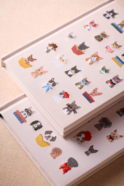 מחברת בכריכה רקומה: Studious Dogs