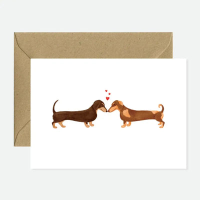 כרטיס ברכה: Dachshunds Lovers