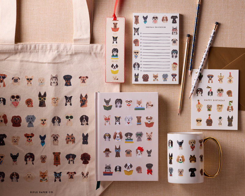 מחברת בכריכה רקומה: Studious Dogs