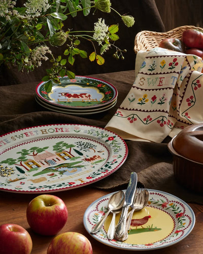 סט צלחות קינוח: Home Sweet Home 