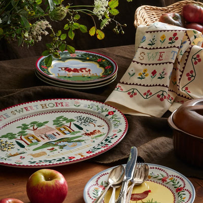 מגש פורצלן: Home Sweet Home 