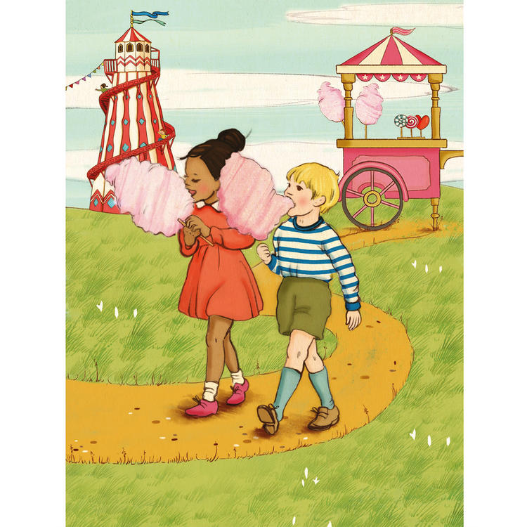 גלויה : Fairground, Candy Floss