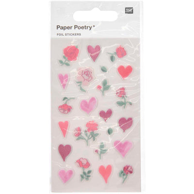 מדבקות: Rose Hearts & Flowers