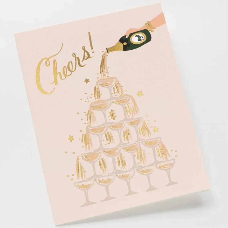 מארז 8 כרטיסי ברכה: Champagne Tower