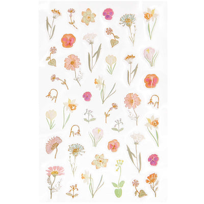  מדבקות ג'ל : Flowers