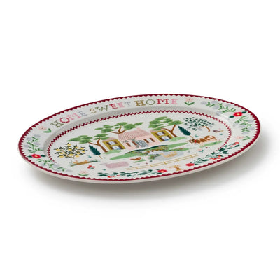 מגש פורצלן: Home Sweet Home 