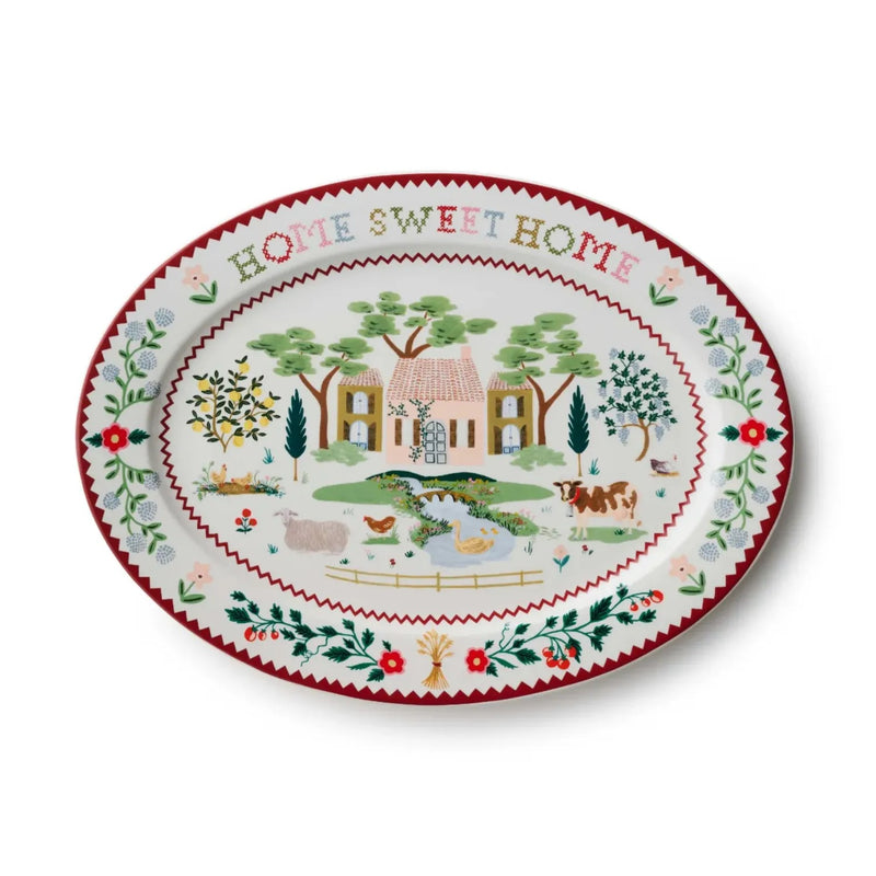 מגש פורצלן: Home Sweet Home 