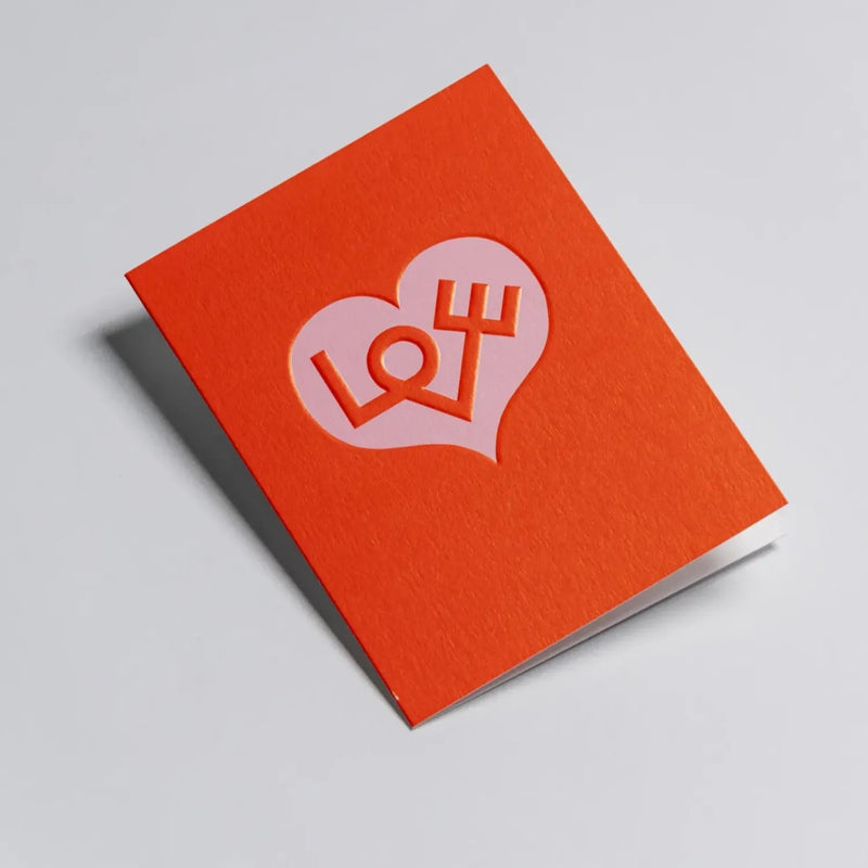 מיני כרטיס ברכה: Love Heart