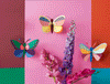 יצירה בנייר : Sycamore Butterfly M