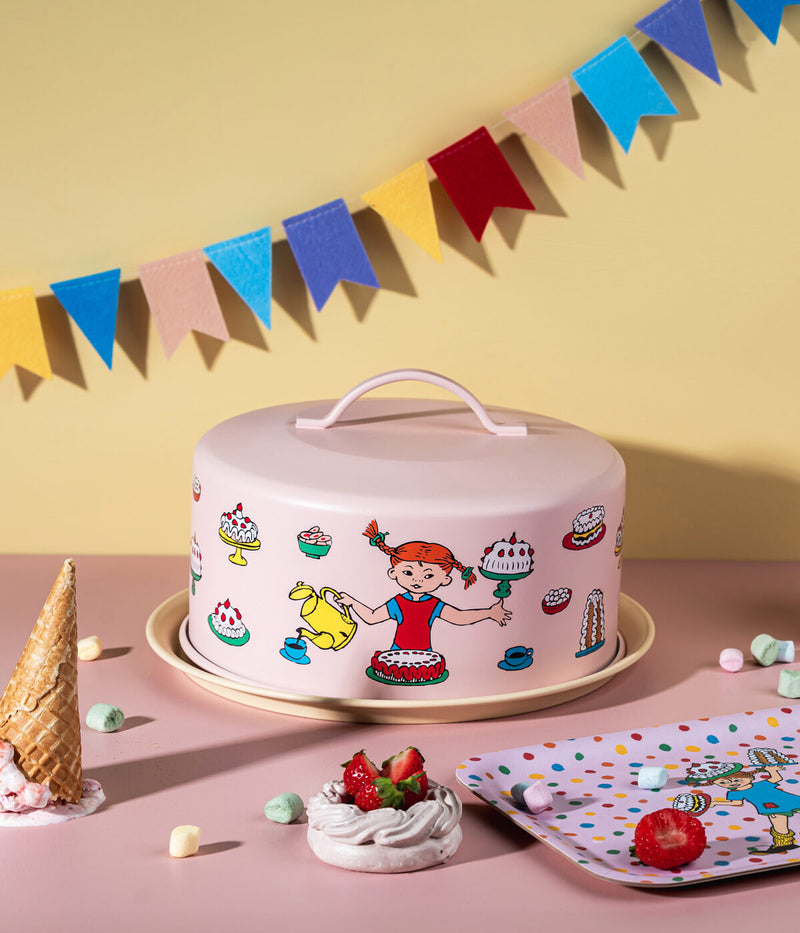 מגש ומכסה לעוגה: Pippi Birthday