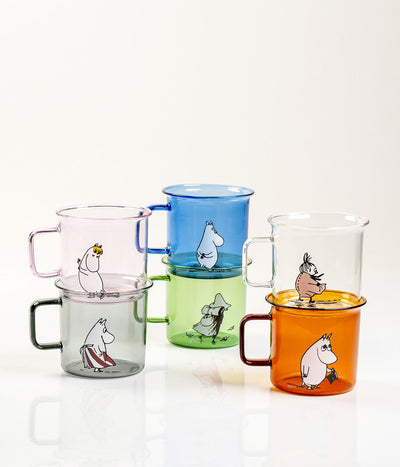 ספל זכוכית : Moomin, Blue