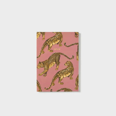 מחברת שורה A5: Blush Leopard