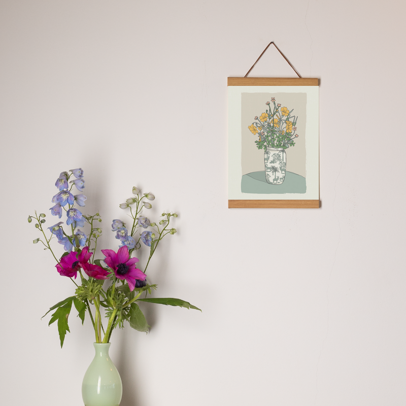 פרינט: Winter Flowers Bouquet, A4