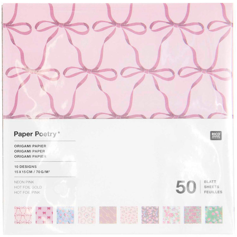 מארז ניירות אוריגמי: Rose