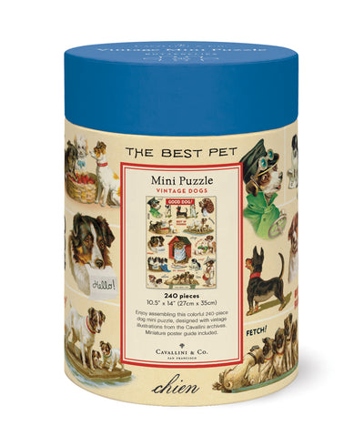 מיני-פאזל 240 חלקים: Vintage Dogs