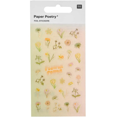 מארז מדבקות פויל: Flower Power