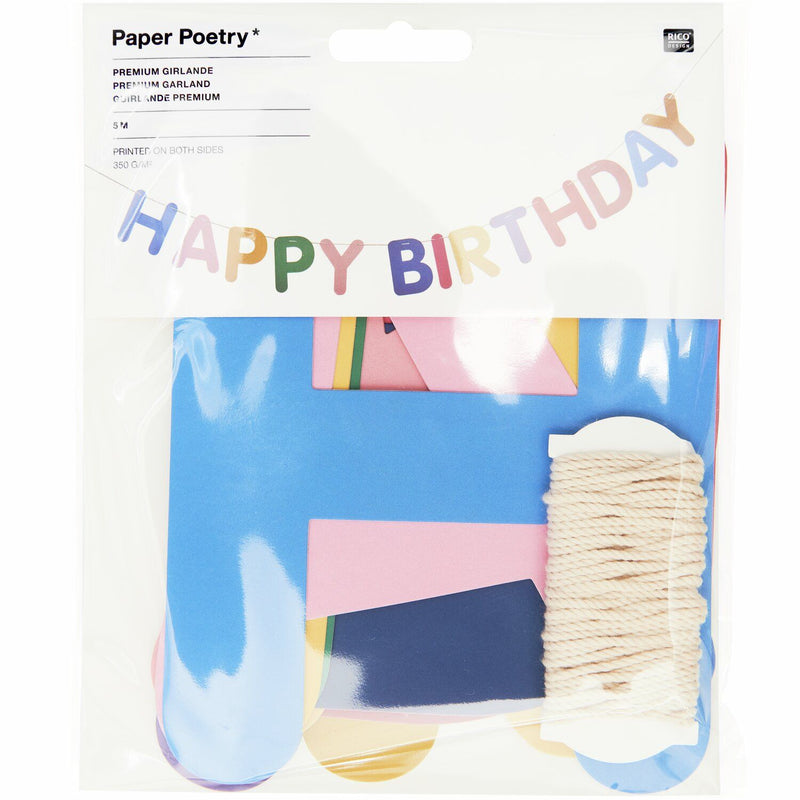 גרילנדה: Happy Birthday Magic Rainbow