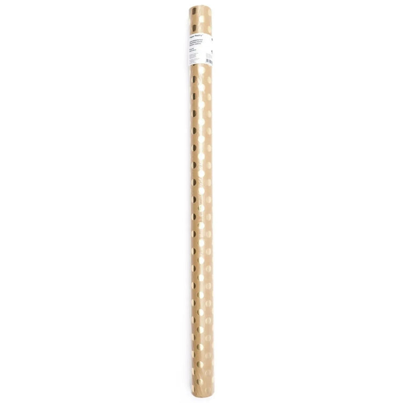 גליל נייר עטיפה: Nature Dots Gold 