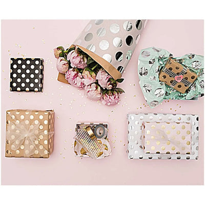 גליל נייר עטיפה: Nature Dots Gold 