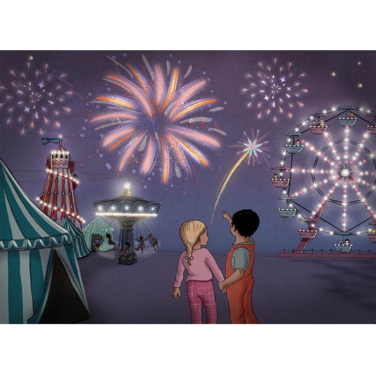 גלויה : Fireworks